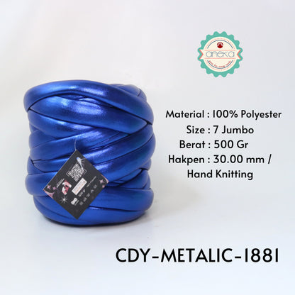 KATALOG - Benang Rajut Candy Metalik / Chunky Metalic Yarn Crochet Knitting Yarn