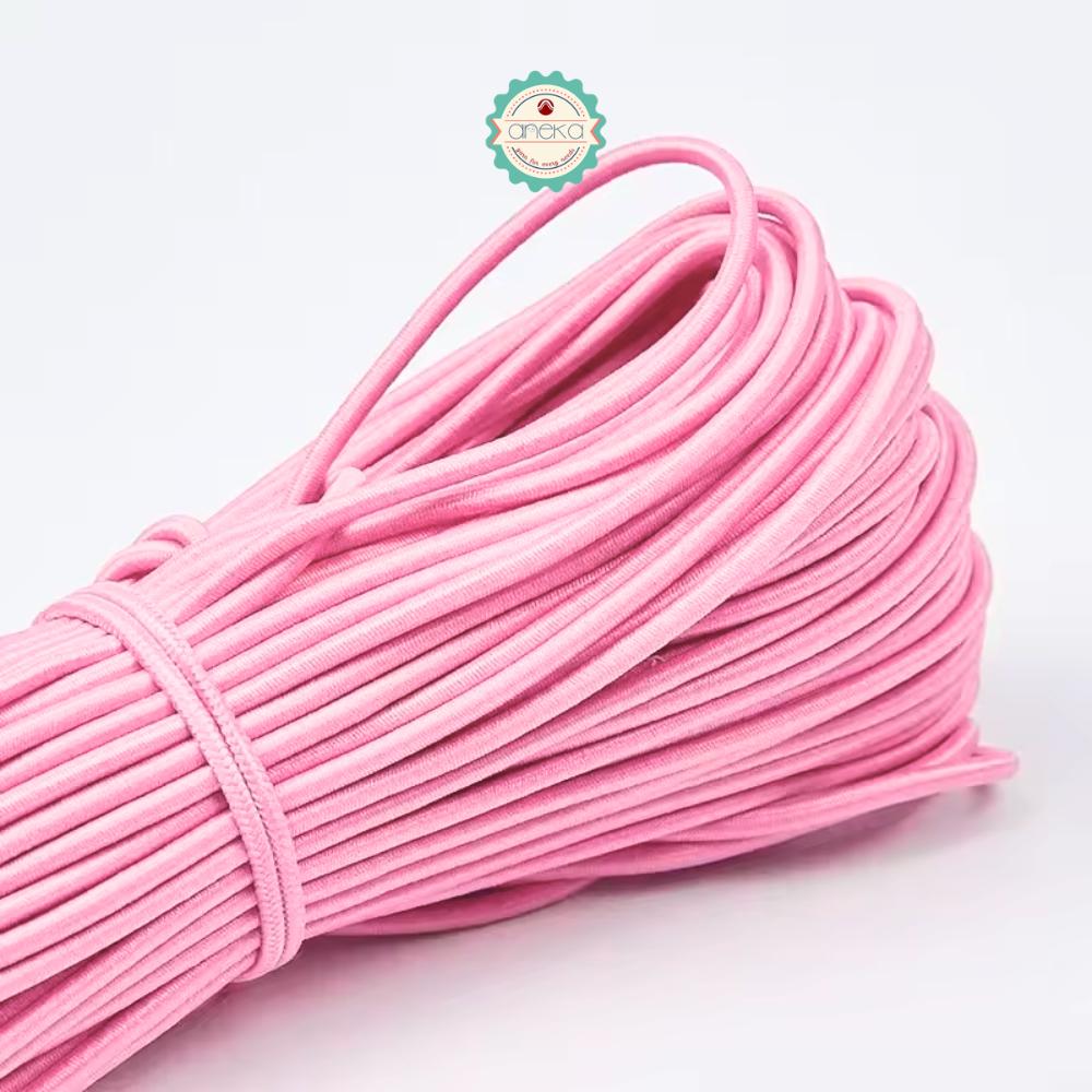 KATALOG - [+-10m / 50gr] Tali String 2.5mm Elastis Warna /  Braided Elastic Cord / Beading Threads Stretch String / DIY Craft Sewing Accessories
