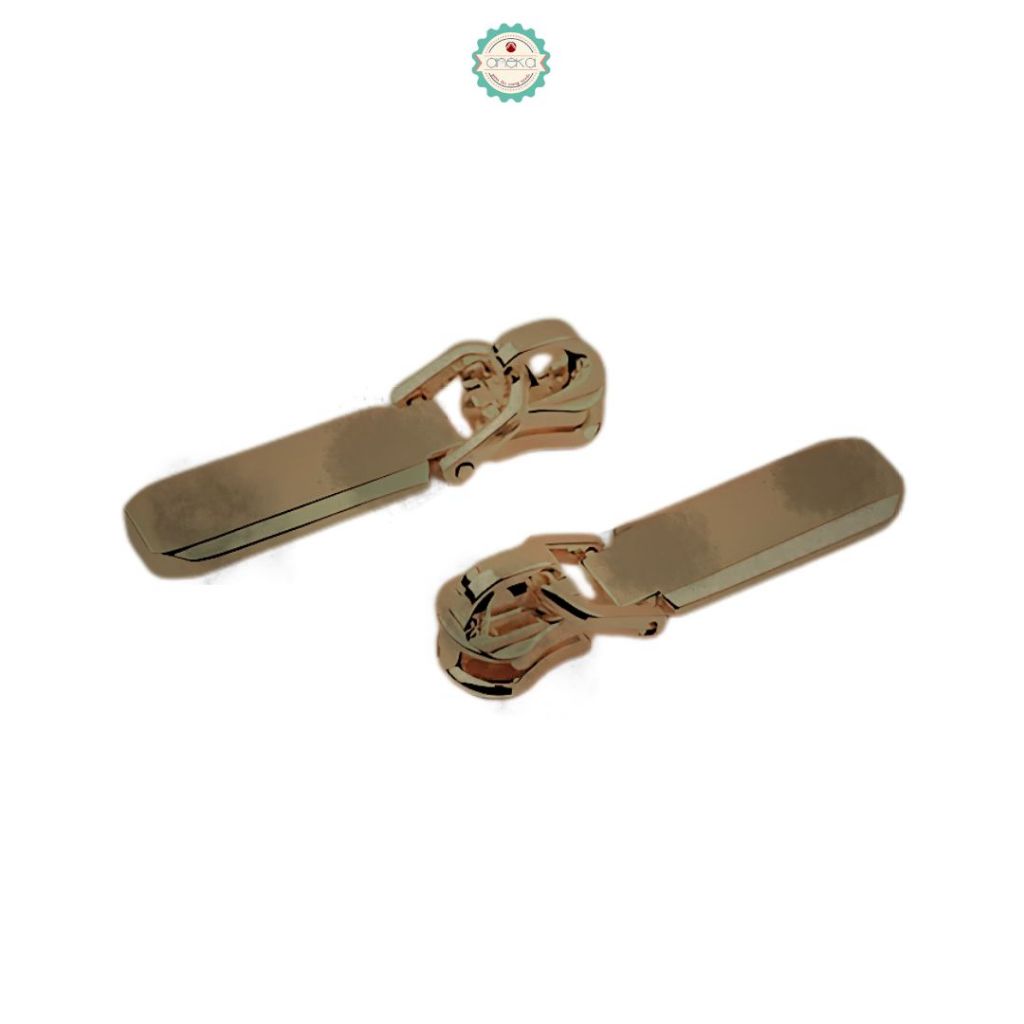 ANEKA - [2PCS] Kepala Ritsleting Lonjong Premium / Accessories DIY Solid Zip Head Special for Metal Zipper