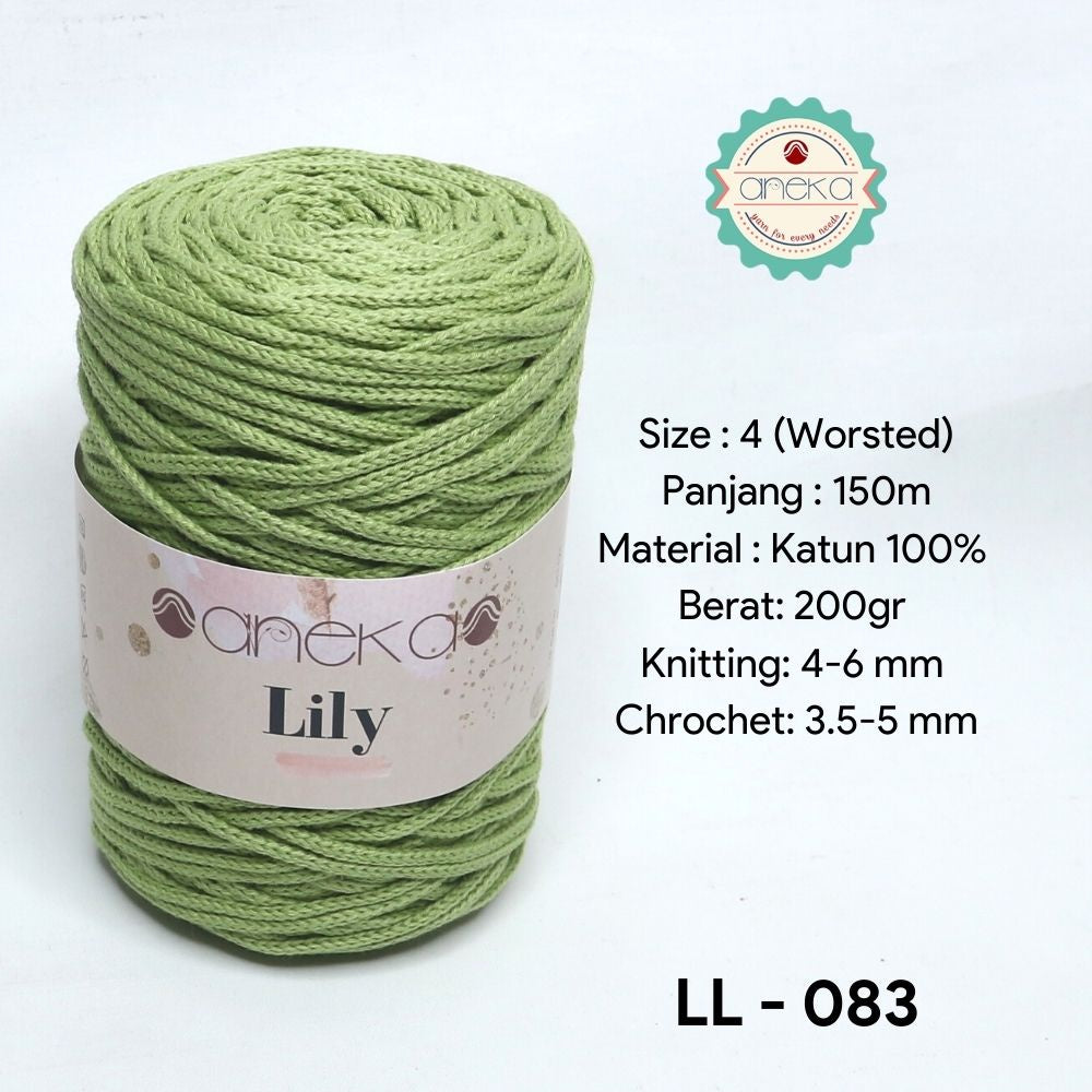 KATALOG - Benang Rajut Lily / Lili / Tambang / Macrame Cotton Rope Yarn