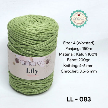 KATALOG - Benang Rajut Lily / Lili / Tambang / Macrame Cotton Rope Yarn