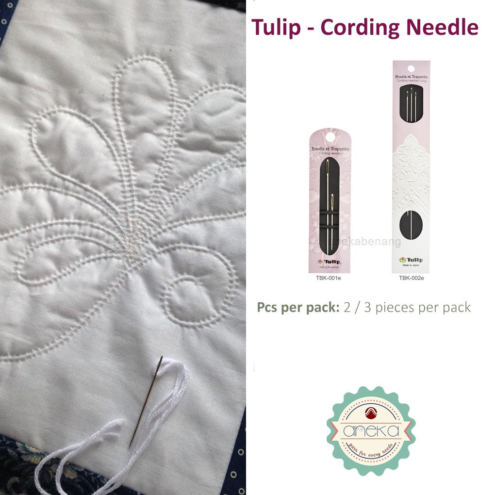 Jarum Quilting Tulip Cording Needle / Boutis et Trapunto