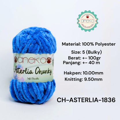 KATALOG - Benang Rajut Asterlia Chunky / Soft Chenille / Crochet Knitting Yarn