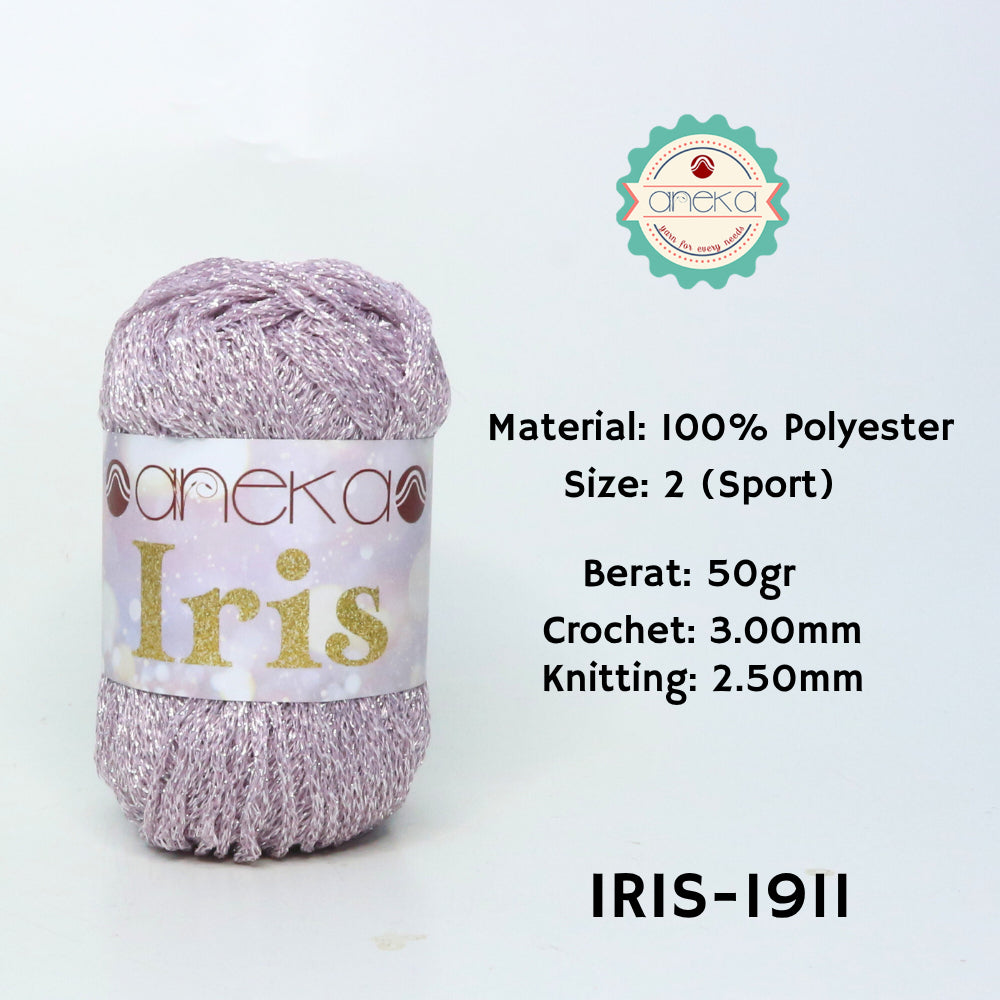 KATALOG - Benang Rajut Iris Glitter / Crochet Knitting Yarn