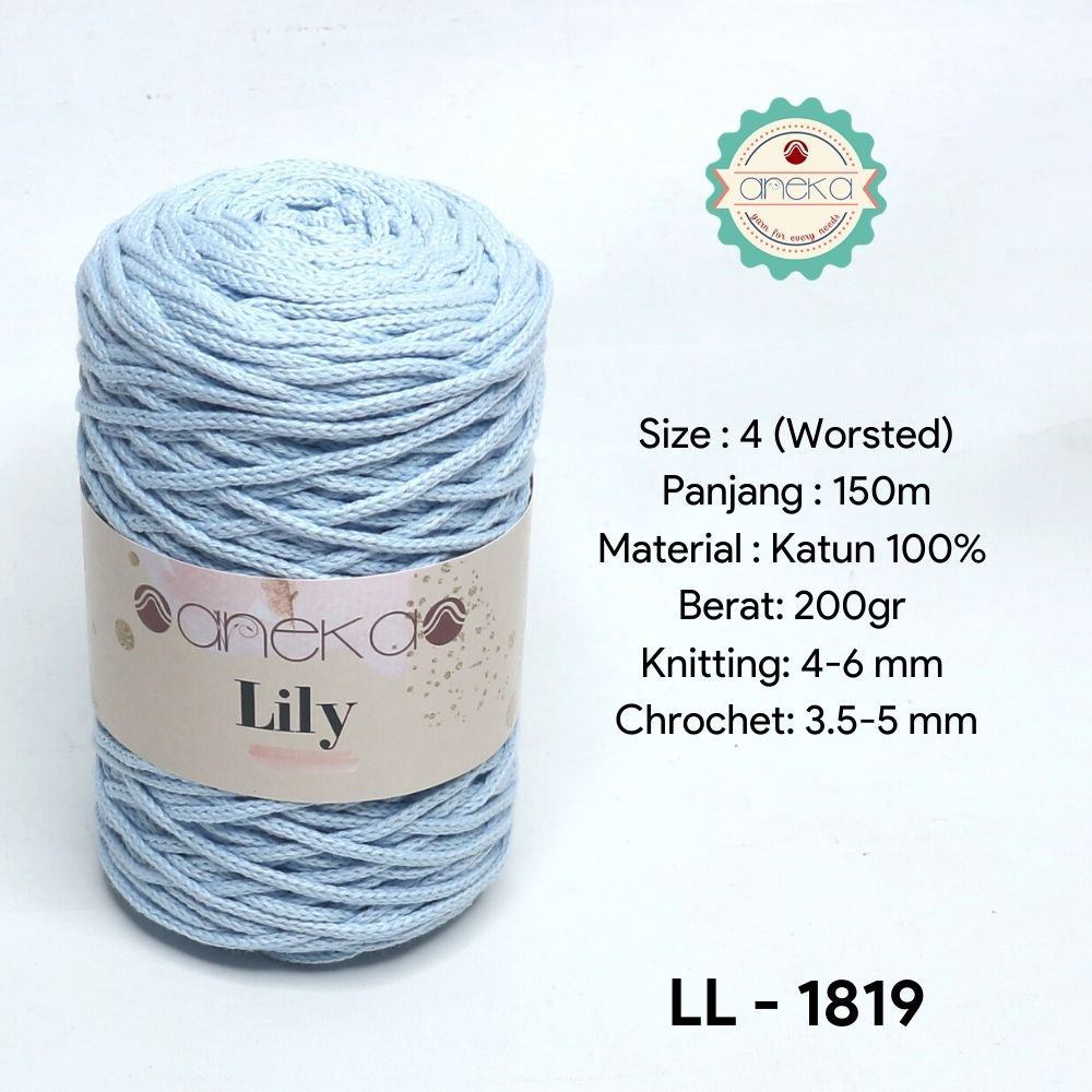 KATALOG - Benang Rajut Lily / Lili / Tambang / Macrame Cotton Rope Yarn