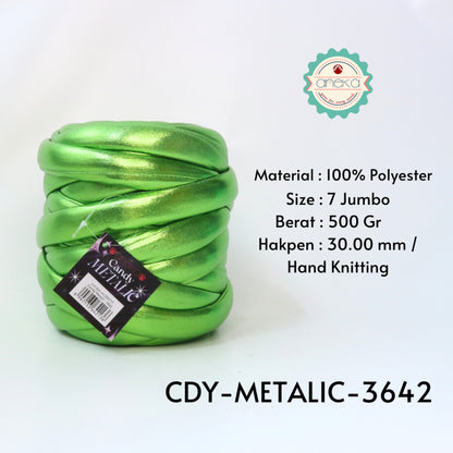 KATALOG - Benang Rajut Candy Metalik / Chunky Metalic Yarn Crochet Knitting Yarn