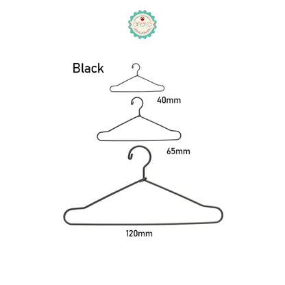 KATALOG - [10 PCS] Hanger Gantungan Mini Baju Boneka / Cute Doll Rack Metal Mini Hanger For Dolls Accessories / Wardrobe for  Clothes