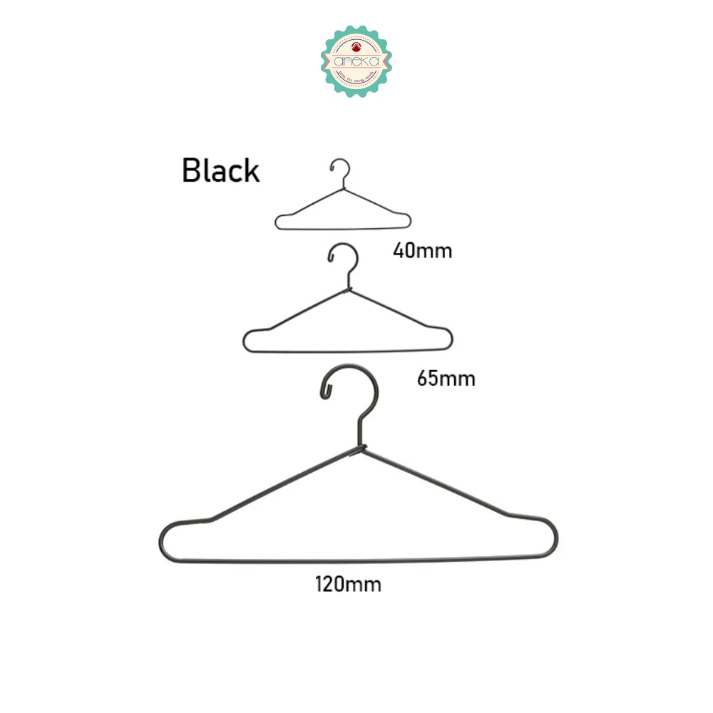 KATALOG - [10 PCS] Hanger Gantungan Mini Baju Boneka / Cute Doll Rack Metal Mini Hanger For Dolls Accessories / Wardrobe for  Clothes