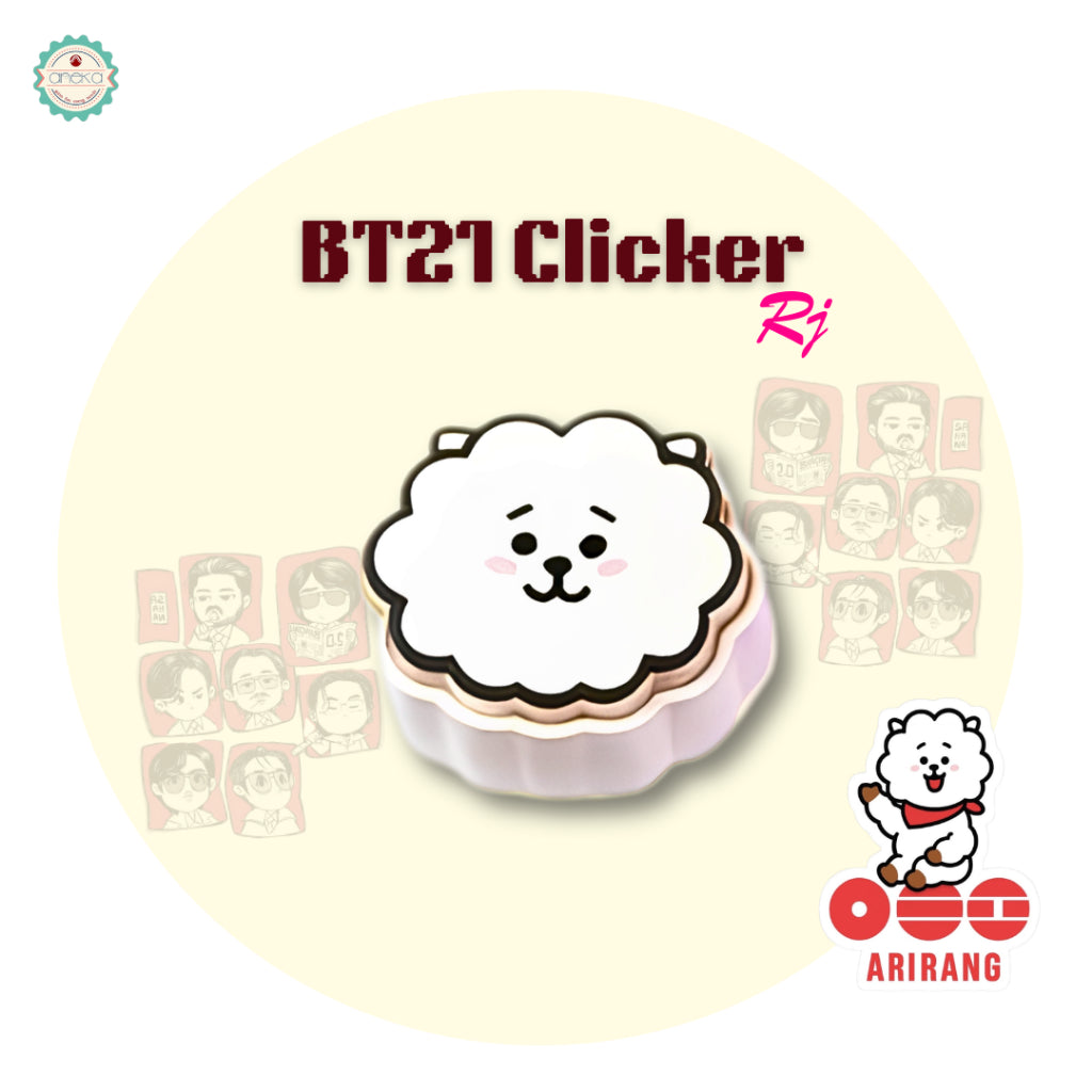 3D PRINT - BTS Fidget Clicker Karakter / Gantungan Kunci Arirang / Special Edition Character BT21 / Keychain / Photo Card Holder /