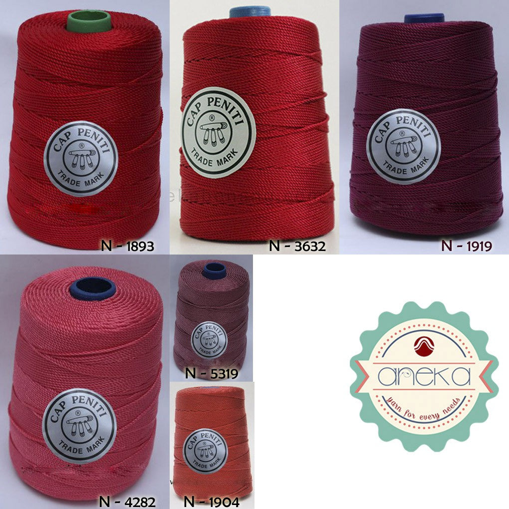 CATALOG - Pin Cap Nylon Knitting Yarn / Red Nylon Yarn