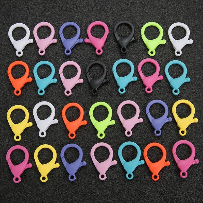 ANEKA -  [4PCS] Lobster Clasp Plastik Pengait Gantungan Kunci Keychain 25mm