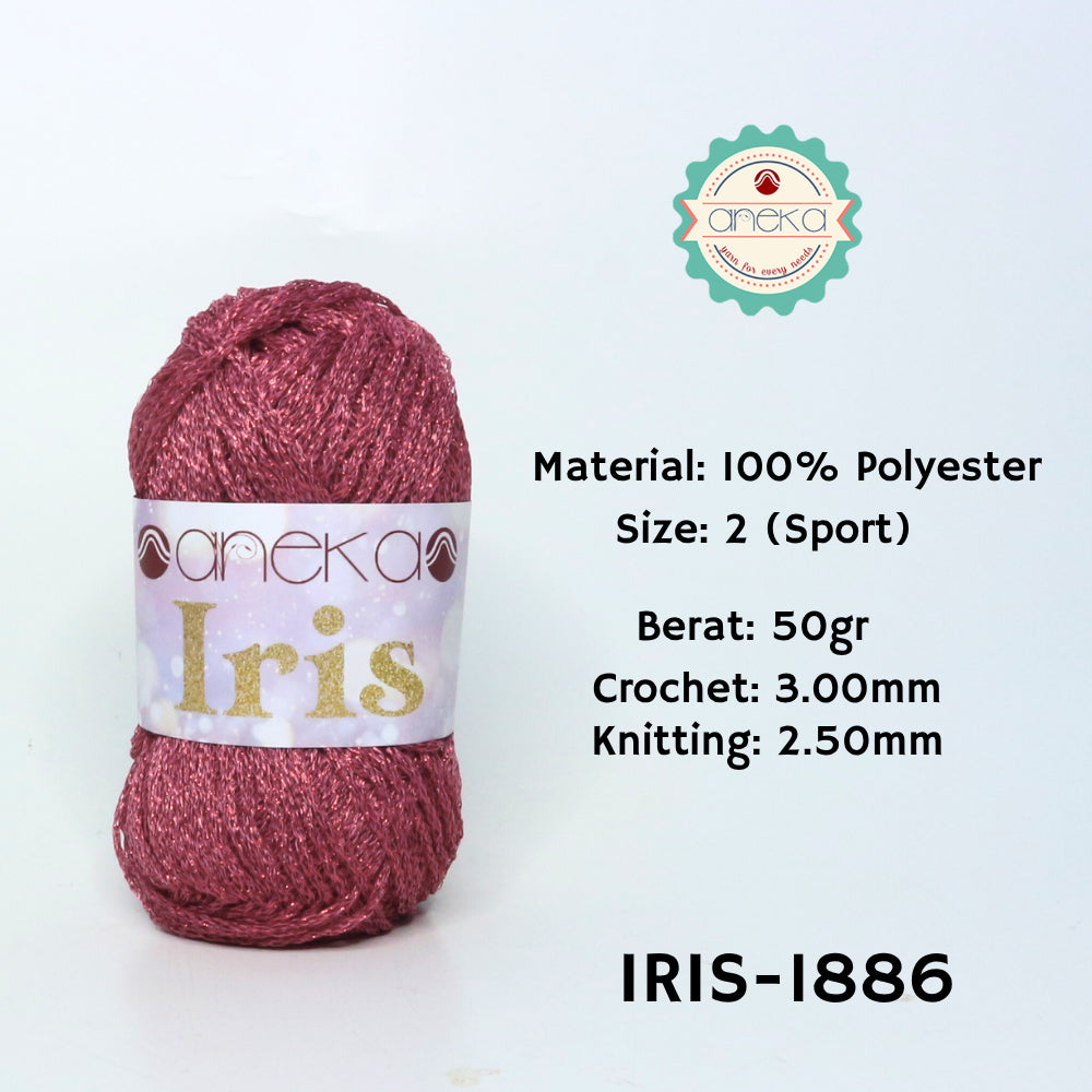KATALOG - Benang Rajut Iris Glitter / Crochet Knitting Yarn