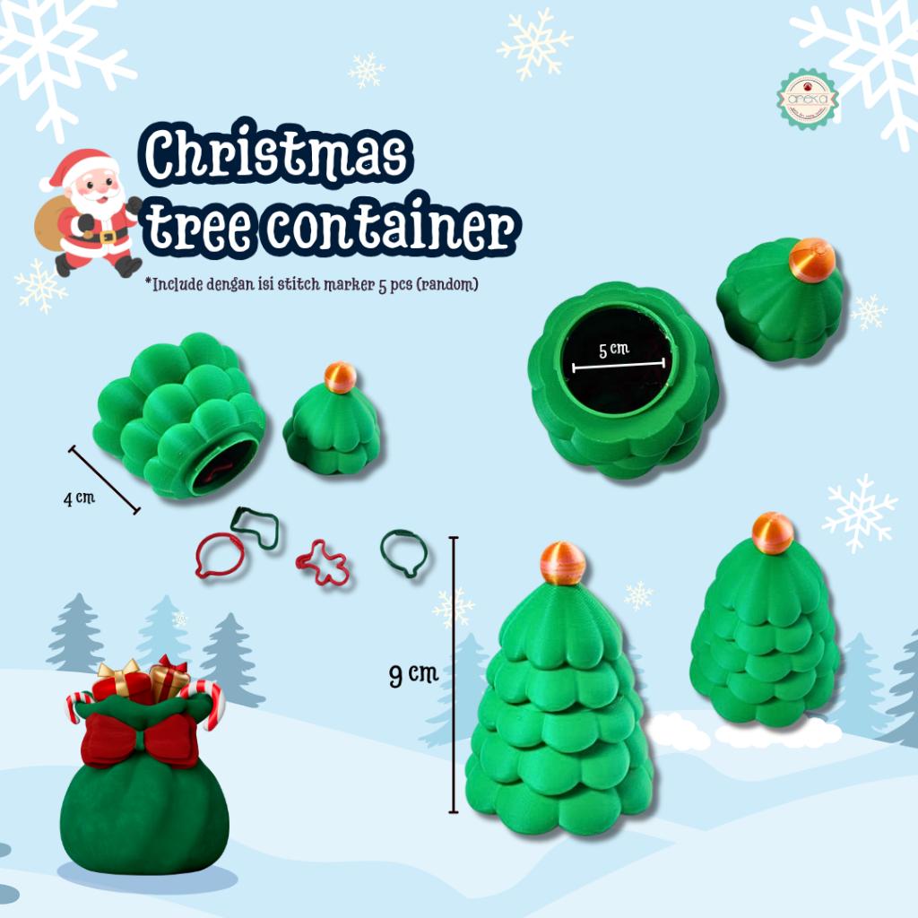 KATALOG- [PRE-ORDER] 3D Print Special Christmas Edition / Aksesoris Peralatan Rajut Knitting Natal DIY