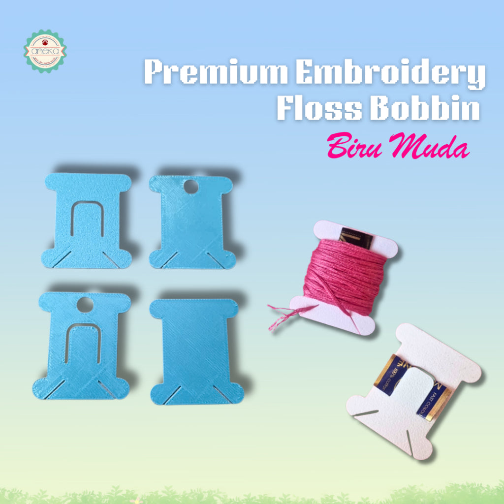 ANEKA - [10PCS] 3D Print Bobbin Card / Papan Benang Jahit Rajut