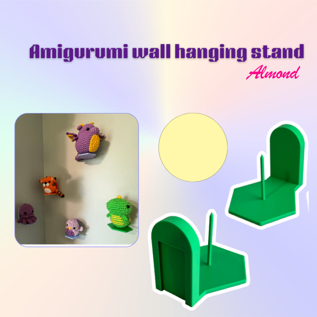 ANEKA - 3D Print Amigurumi Wall Hanging Stand / Penyangga Boneka Rajut / Hiasan Tembok