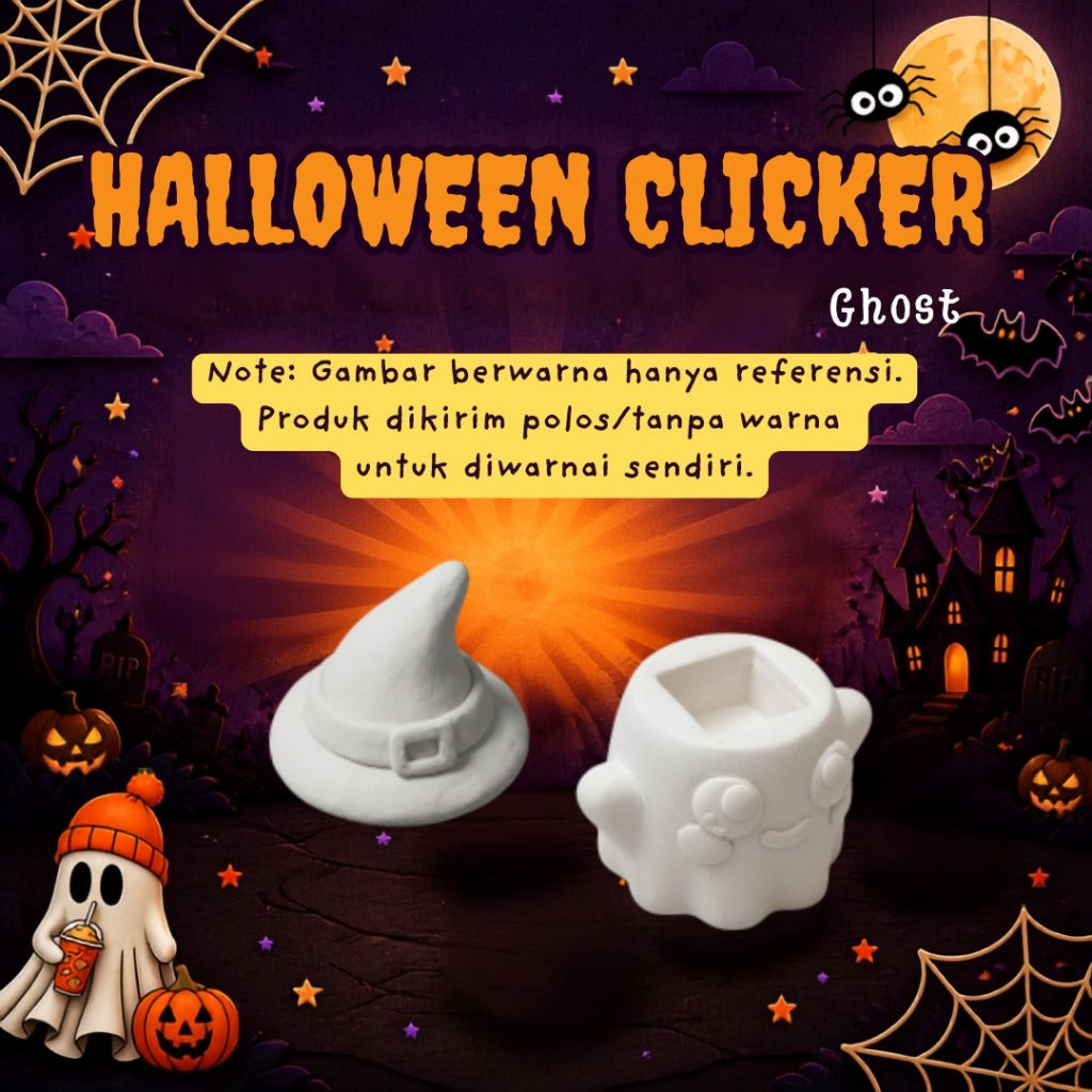 KATALOG - 3D Print Halloween Fidget Clicker Special Edition / Gantungan Kunci Penghilang Stress Lucu