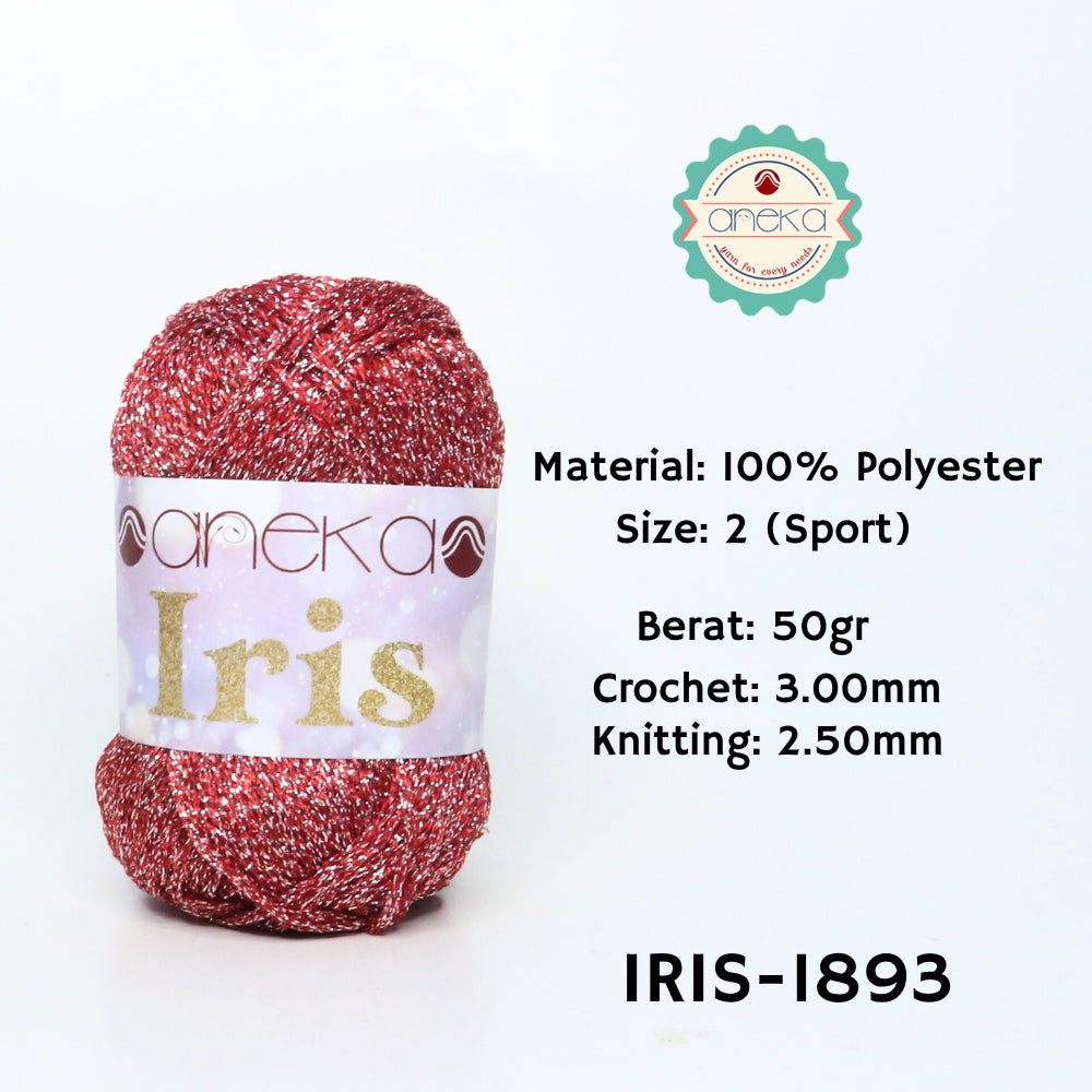 KATALOG - Benang Rajut Iris Glitter / Crochet Knitting Yarn