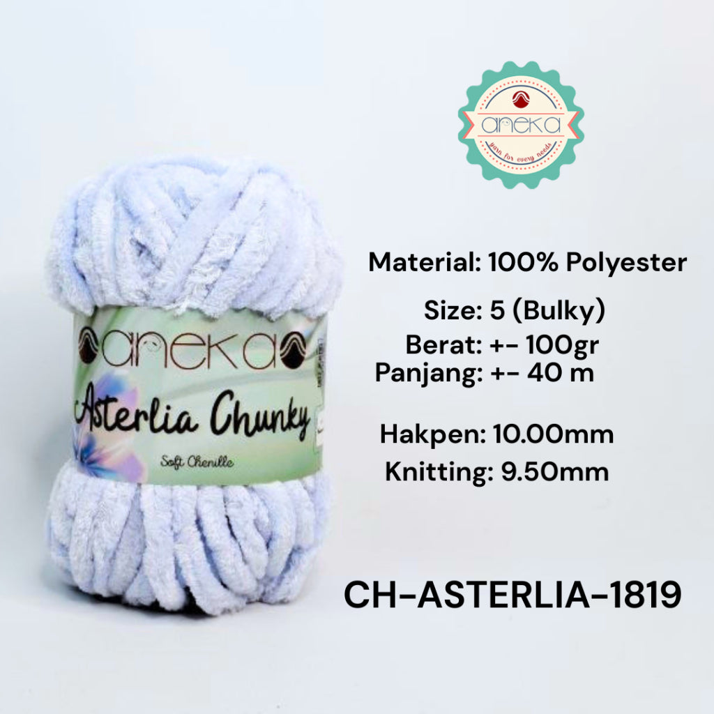 KATALOG - Benang Rajut Asterlia Chunky / Soft Chenille / Crochet Knitting Yarn
