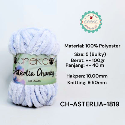 KATALOG - Benang Rajut Asterlia Chunky / Soft Chenille / Crochet Knitting Yarn