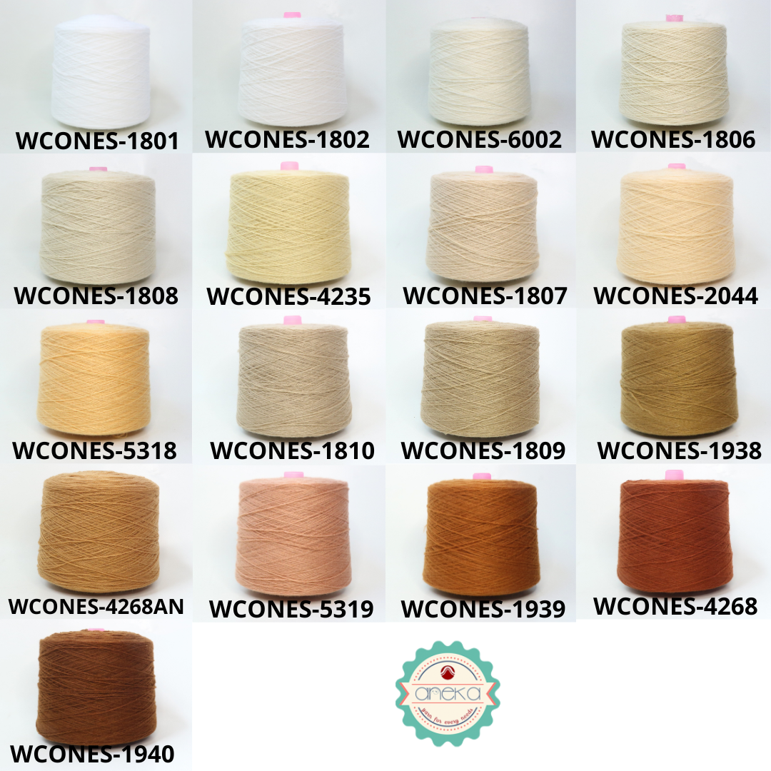 KATALOG -  Benang Rajut Wool Aneka Cones  / Wol / Siet Yarn / Tufting Rug / Karpet - Part 1