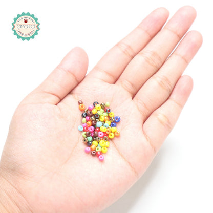 8/o Hiroshima Sand Mote / Mute Beads / Doff Glossy Jewelry Mote - 15 grams