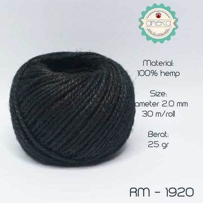 KATALOG - [2 METER] Tali Rami Warna Goni 25 gram 3ply / Tali Jerami / Mendong / Pengikat Packing (METERAN)