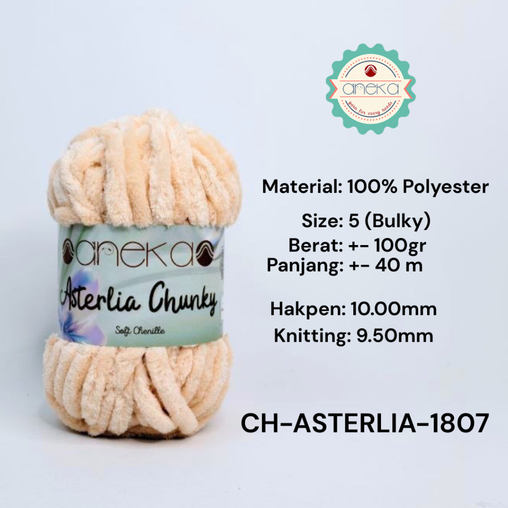 KATALOG - Benang Rajut Asterlia Chunky / Soft Chenille / Crochet Knitting Yarn