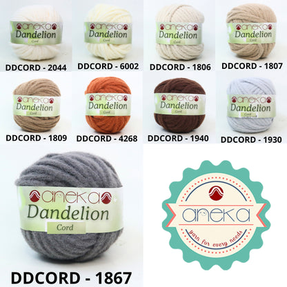 KATALOG - Benang Rajut Dandelion Cord / Crochet Knitting Cord Yarn