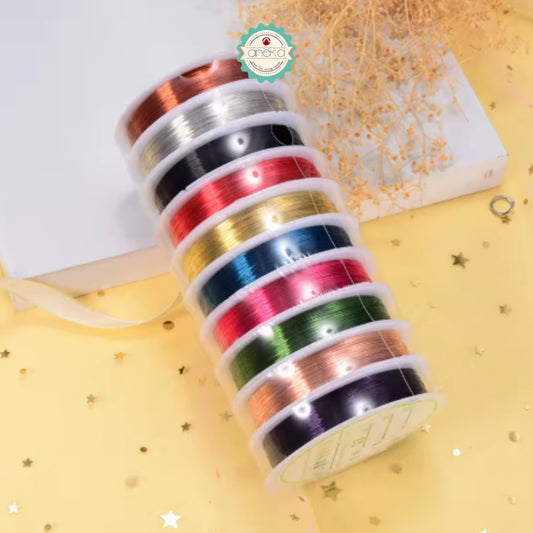 KATALOG - [1 SLOP] Kawat Stainless / Steel Wire For Bracelet / Tiger Tail Beading / 10 PCS