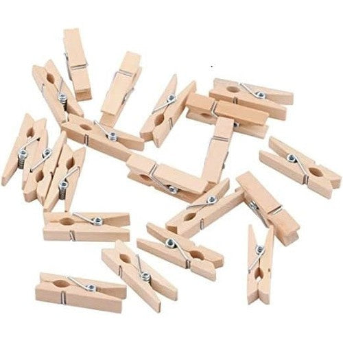 ANEKA - [5PCS] Klip Mini / Wooden Clip / Jepitan Kayu / Jepit Foto Vintage Ukuran 35mm Untuk Menggantung Foto