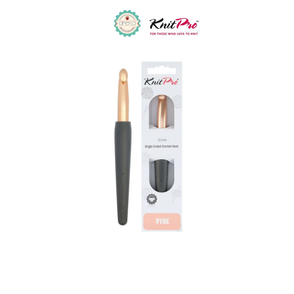 KNITPRO - Vybe Single Ended Crochet Hooks / Alat Rajut Hakpen