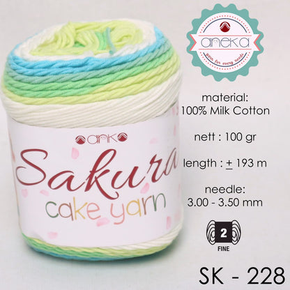 CATALOG - Rainbow Sakura Cake Milk Cotton Yarn Milk Cotton Yarn - 2