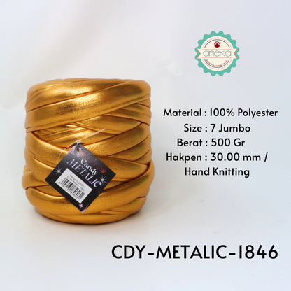 KATALOG - Benang Rajut Candy Metalik / Chunky Metalic Yarn Crochet Knitting Yarn