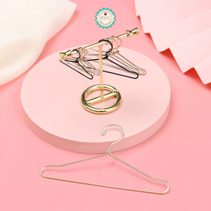 KATALOG - [10 PCS] Hanger Gantungan Mini Baju Boneka / Cute Doll Rack Metal Mini Hanger For Dolls Accessories / Wardrobe for  Clothes