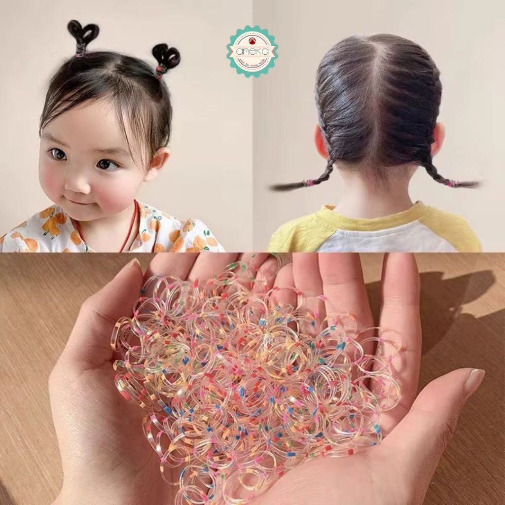 ANEKA - [1KG] Karet Jepang Elastis Premium /  Ikat Rambut Warna-Warni / Colorfull Elastic Rubberband Hair Accessories