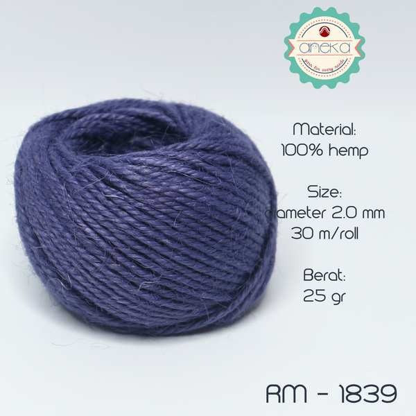 KATALOG - [2 METER] Tali Rami Warna Goni 25 gram 3ply / Tali Jerami / Mendong / Pengikat Packing (METERAN)