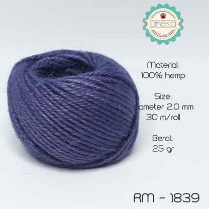 KATALOG - [2 METER] Tali Rami Warna Goni 25 gram 3ply / Tali Jerami / Mendong / Pengikat Packing (METERAN)