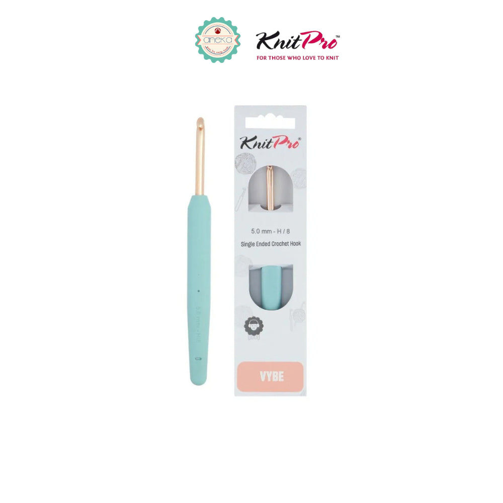 KNITPRO - Vybe Single Ended Crochet Hooks / Alat Rajut Hakpen