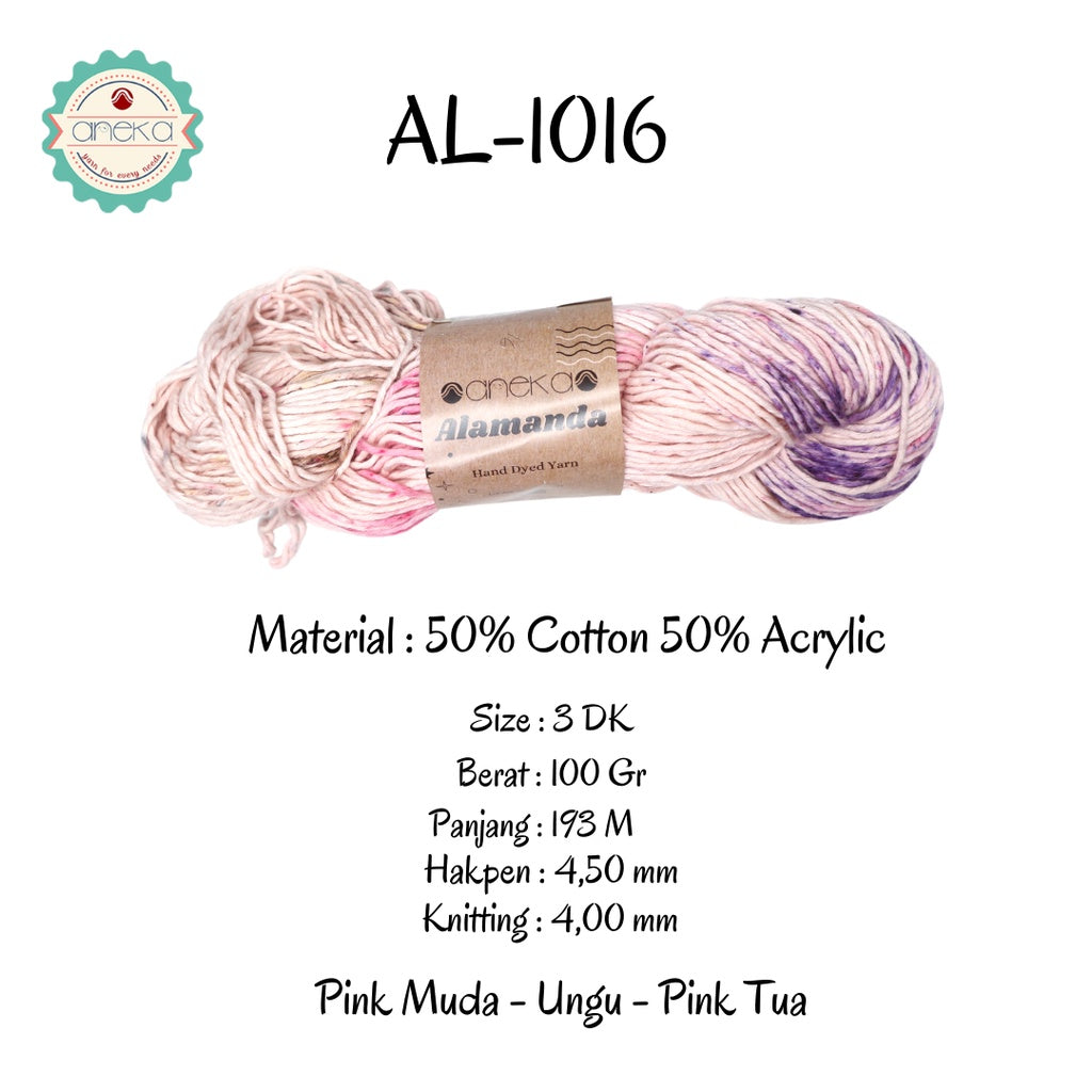 KATALOG - Benang Rajut Alamanda / Hand Dyed Yarn Cotton Yarn / Katun