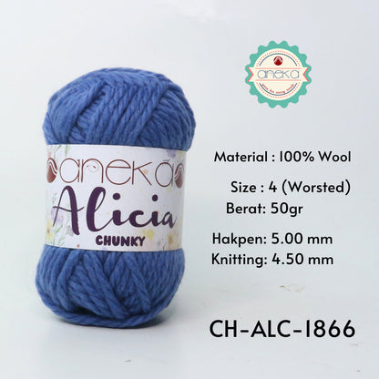 KATALOG - Benang Rajut Alicia Chunky / Wool / Wol Crochet Knitting Yarn