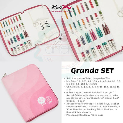 KnitPro - Symfonie Dreamz Normal Interchangeable Knitting Needle Sets - 13cm (5”)