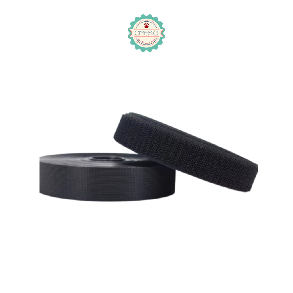 KATALOG - [1 METER] Perekat Velcro Hook and Loop / Perepet / Magic Tape Sticky Strips Reusable Fastener Roll Strips Sewing