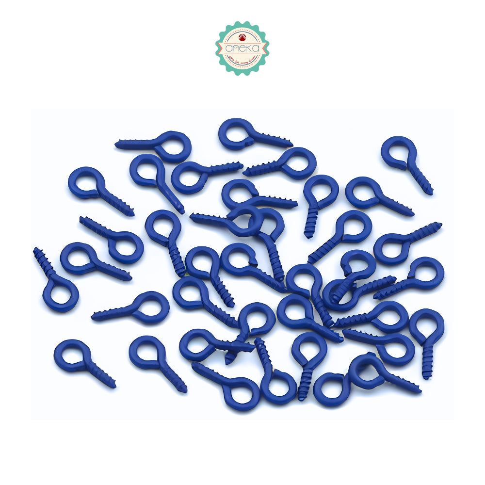 KATALOG - [100 PCS] Paku Ulir Warna / / Pin Mata / Sekrup Kecil Berulir / Screw Eye Hook