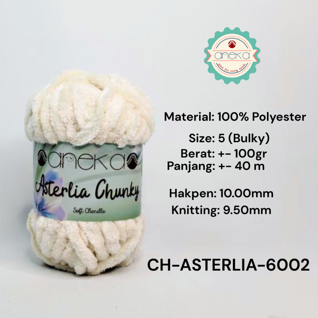 KATALOG - Benang Rajut Asterlia Chunky / Soft Chenille / Crochet Knitting Yarn
