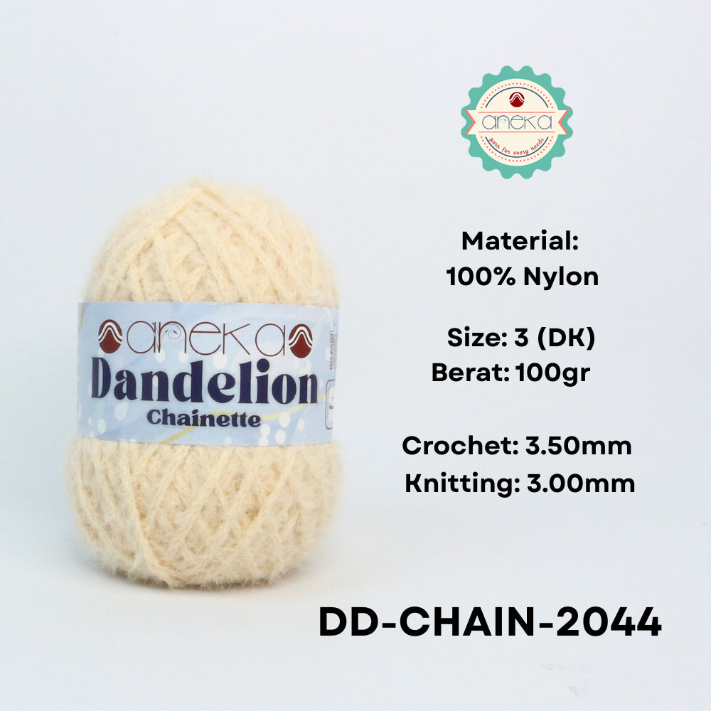 KATALOG - Benang Rajut Knitting Dandelion Chainette / Crochet Yarn Nylon / Nilon
