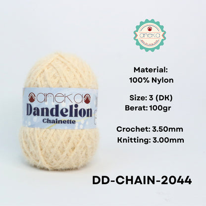 KATALOG - Benang Rajut Knitting Dandelion Chainette / Crochet Yarn Nylon / Nilon