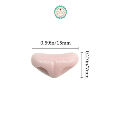 ANEKA - [5PCS] Hidung Boneka Segitiga Plastik / Triangle Cat Nose Safety Parts / DIY Doll Fox Noses / Toy Accessories