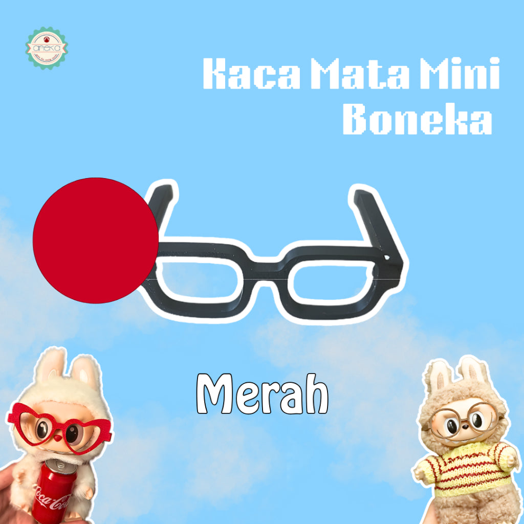 KATALOG - 3D Print Kaca Mata Boneka Unik Lucu / Dolls Glassses / Toy Accessories