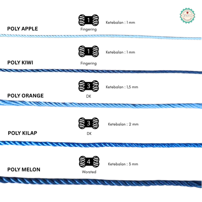 KATALOG - Benang Rajut Poli / Poly Kiwi Yarn - PREMIUM - Part 2