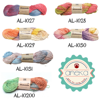 KATALOG - Benang Rajut Alamanda / Hand Dyed Yarn Cotton Yarn / Katun